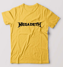 Load image into Gallery viewer, Megadeth T-Shirt for Men-S(38 Inches)-Golden Yellow-Ektarfa.online
