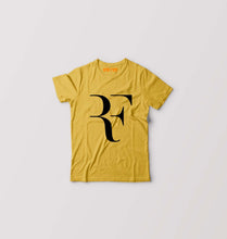 Load image into Gallery viewer, Roger Federer(RF) Kids T-Shirt for Boy/Girl-Golden Yellow-Ektarfa.online
