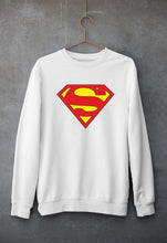 Load image into Gallery viewer, Superman Unisex Sweatshirt for Men/Women-S(40 Inches)-White-Ektarfa.online
