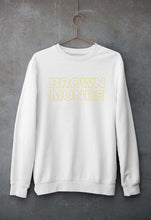Load image into Gallery viewer, BROWN MUNDE Unisex Sweatshirt for Men/Women-S(40 Inches)-White-Ektarfa.online

