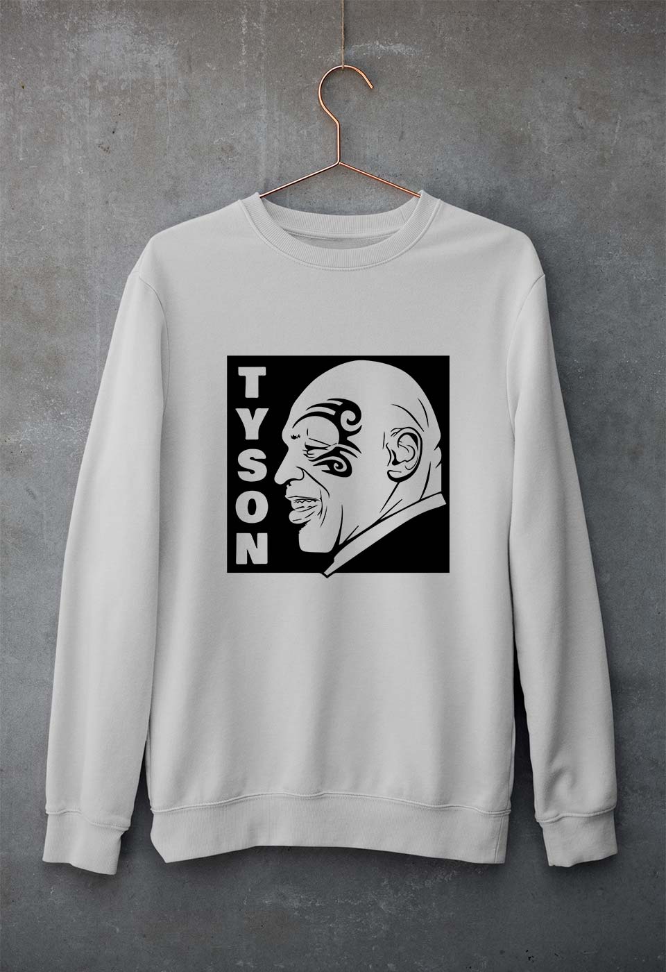 Mike Tyson Unisex Sweatshirt for Men/Women-Grey Melange-Ektarfa.online