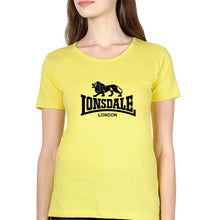 Load image into Gallery viewer, Lonsdale T-Shirt for Women-XS(32 Inches)-Yellow-Ektarfa.online
