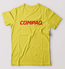 Load image into Gallery viewer, Compaq T-Shirt for Men-S(38 Inches)-Yellow-Ektarfa.online
