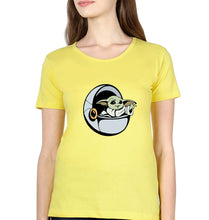 Load image into Gallery viewer, Yoda Star Wars T-Shirt for Women-XS(32 Inches)-Yellow-Ektarfa.online
