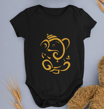 Load image into Gallery viewer, Ganpati JI(Ganesh) Kids Romper For Baby Boy/Girl-0-5 Months(18 Inches)-Black-Ektarfa.online
