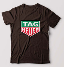 Load image into Gallery viewer, TAG Heuer T-Shirt for Men-S(38 Inches)-Coffee Brown-Ektarfa.online
