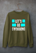Load image into Gallery viewer, Swimming Unisex Sweatshirt for Men/Women-Olive Green-Ektarfa.online
