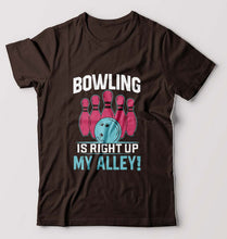 Load image into Gallery viewer, Bowling T-Shirt for Men-Coffee Brown-Ektarfa.online

