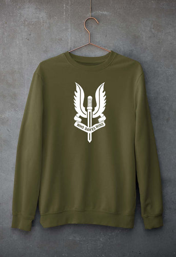 Who Dares Wins Balidaan Unisex Sweatshirt for Men/Women-Olive Green-Ektarfa.online