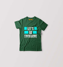 Load image into Gallery viewer, Swimming Kids T-Shirt for Boy/Girl-Dark Green-Ektarfa.online
