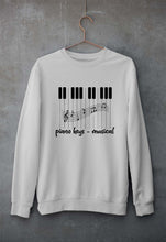 Load image into Gallery viewer, Piano Unisex Sweatshirt for Men/Women-Grey Melange-Ektarfa.online
