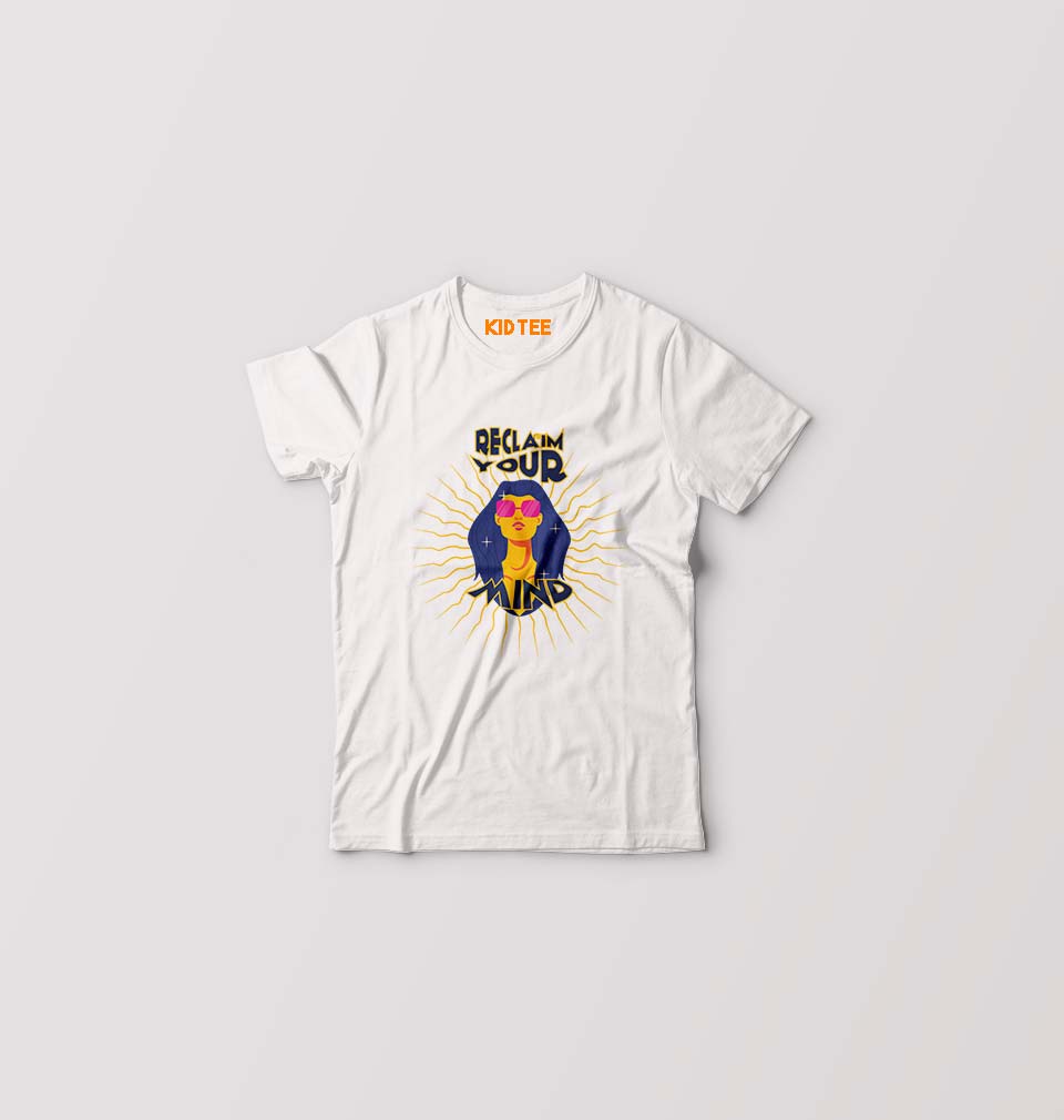 Psychedelic Mind Kids T-Shirt for Boy/Girl-0-1 Year(20 Inches)-White-Ektarfa.online