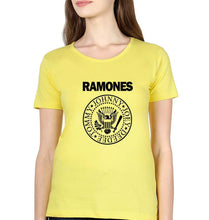 Load image into Gallery viewer, Ramones T-Shirt for Women-XS(32 Inches)-Yellow-Ektarfa.online
