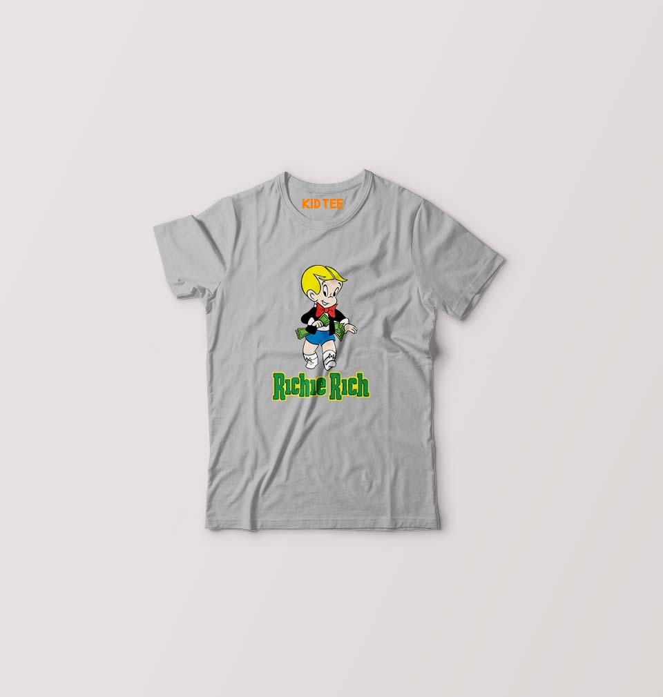 Richie Rich Kids T-Shirt for Boy/Girl-Grey-Ektarfa.online
