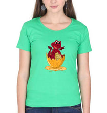 Load image into Gallery viewer, Dragon T-Shirt for Women-XS(32 Inches)-flag green-Ektarfa.online
