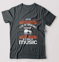 Load image into Gallery viewer, Music T-Shirt for Men-Steel grey-Ektarfa.online
