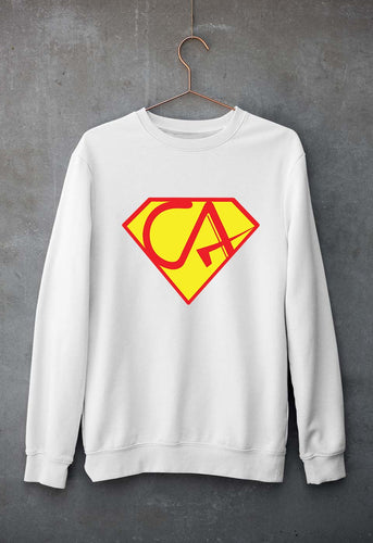 Chartered Accountants(CA) Unisex Sweatshirt for Men/Women-White-Ektarfa.online