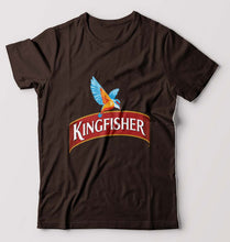 Load image into Gallery viewer, Kingfisher T-Shirt for Men-S(38 Inches)-Coffee Brown-Ektarfa.online
