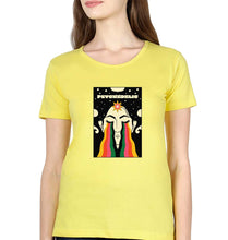Load image into Gallery viewer, Psychedelic T-Shirt for Women-XS(32 Inches)-Yellow-Ektarfa.online
