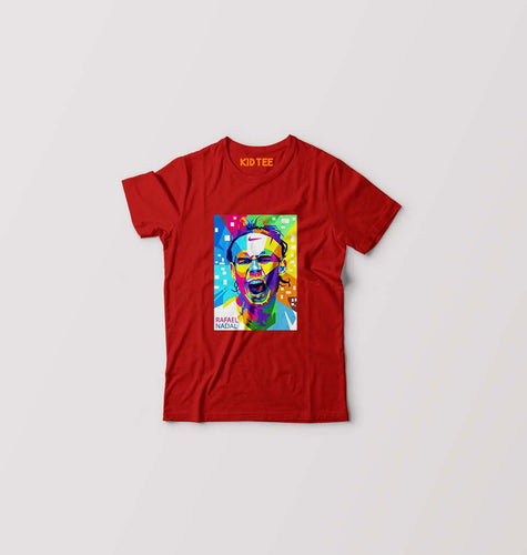 Rafael Nadal (RAFA) Kids T-Shirt for Boy/Girl-0-1 Year(20 Inches)-Red-Ektarfa.online