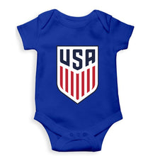 Load image into Gallery viewer, USA Football Kids Romper For Baby Boy/Girl-0-5 Months(18 Inches)-Royal Blue-Ektarfa.online
