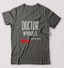 Load image into Gallery viewer, Doctor in progress T-Shirt for Men-S(38 Inches)-Charcoal-Ektarfa.online
