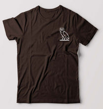 Load image into Gallery viewer, OVO Logo T-Shirt for Men-S(38 Inches)-Coffee Brown-Ektarfa.online
