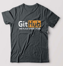 Load image into Gallery viewer, GitHub T-Shirt for Men-Steel grey-Ektarfa.online
