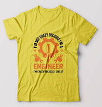 Load image into Gallery viewer, Crazy Engineer T-Shirt for Men-Yellow-Ektarfa.online
