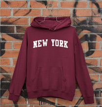 Load image into Gallery viewer, New York Unisex Hoodie for Men/Women-Maroon-Ektarfa.online
