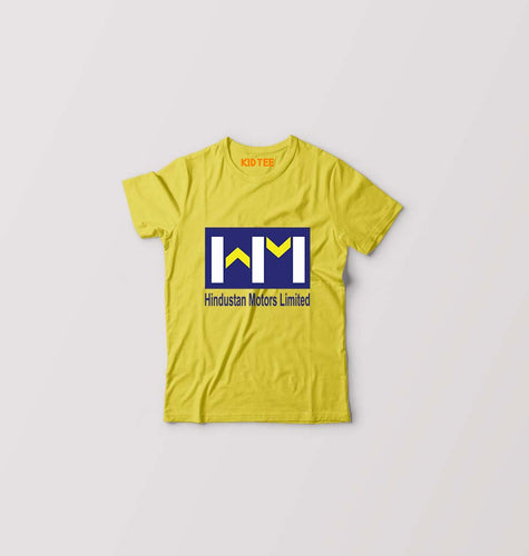 Hindustan Motors Limited Kids T-Shirt for Boy/Girl-Yellow-Ektarfa.online