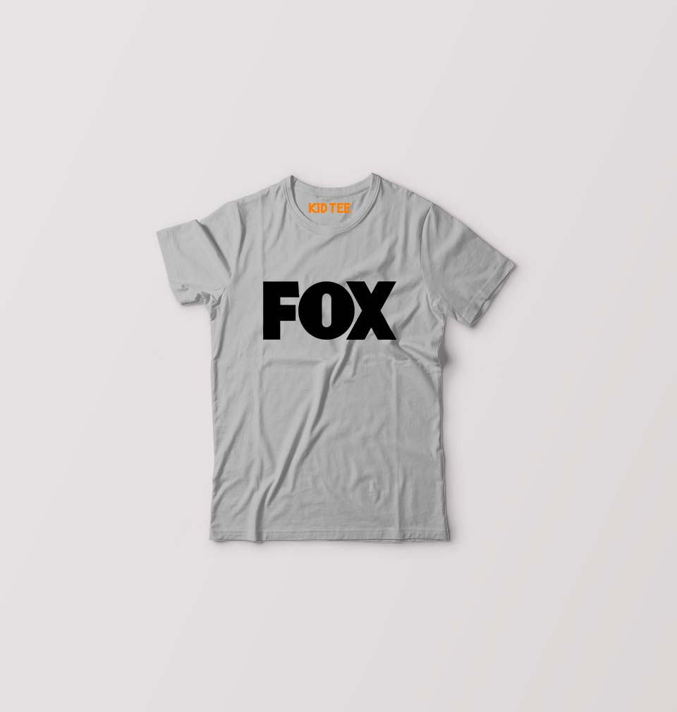 Fox Kids T-Shirt for Boy/Girl-Grey-Ektarfa.online