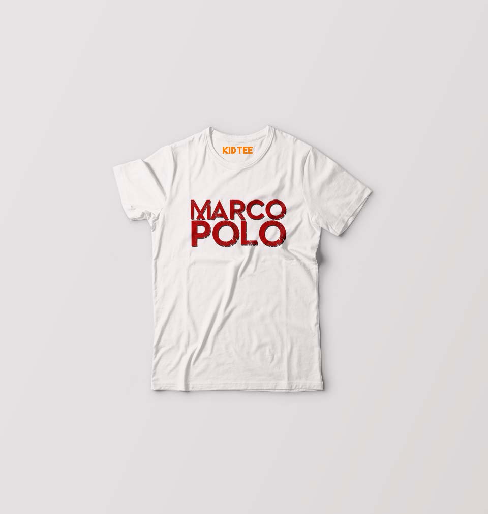 Marco Polo Kids T-Shirt for Boy/Girl-White-Ektarfa.online