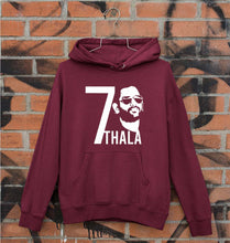 Load image into Gallery viewer, MS Dhoni 07 Thala Unisex Hoodie for Men/Women-Maroon-Ektarfa.online
