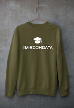 Load image into Gallery viewer, IIM BodhGaya Unisex Sweatshirt for Men/Women-S(40 Inches)-Olive Green-Ektarfa.online
