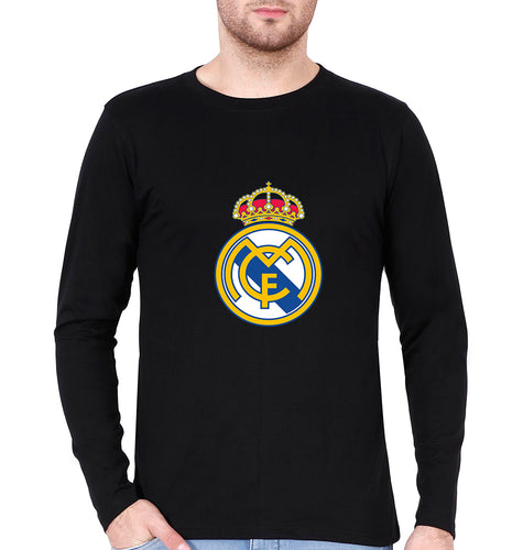 Real Madrid Full Sleeves T-Shirt for Men-Black-Ektarfa.online