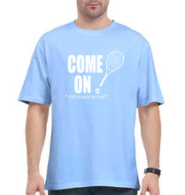 Load image into Gallery viewer, Tennis Oversized T-Shirt for Men-Baby Blue-Ektarfa.online
