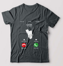 Load image into Gallery viewer, Goa Calling T-Shirt for Men-Steel grey-Ektarfa.online
