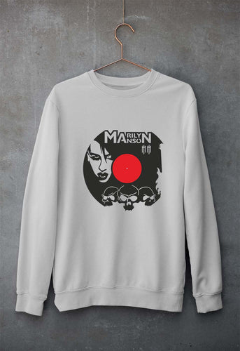 Marilyn Manson Unisex Sweatshirt for Men/Women-Grey Melange-Ektarfa.online