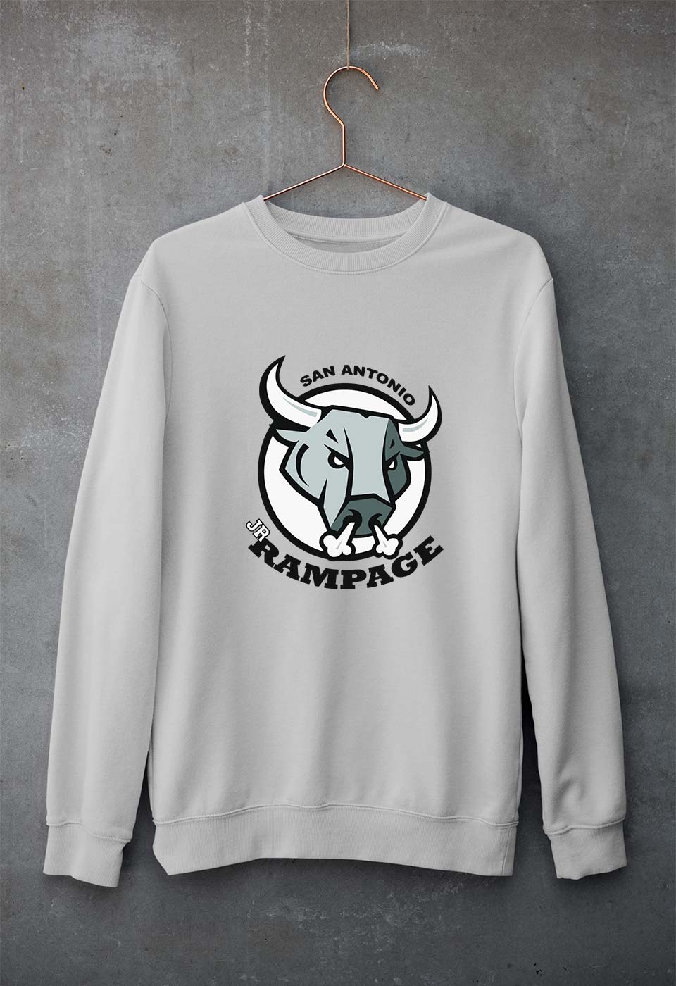 Rampage Unisex Sweatshirt for Men/Women-Grey Melange-Ektarfa.online