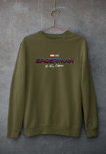 Load image into Gallery viewer, Spiderman Superhero Unisex Sweatshirt for Men/Women-S(40 Inches)-Olive Green-Ektarfa.online
