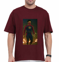 Load image into Gallery viewer, Minnal Murali Oversized T-Shirt for Men-Maroon-Ektarfa.online
