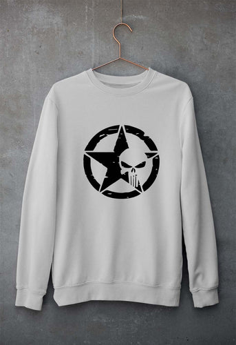 Punisher Unisex Sweatshirt for Men/Women-Grey Melange-Ektarfa.online