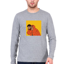 Load image into Gallery viewer, Drake Full Sleeves T-Shirt for Men-Grey Melange-Ektarfa.online
