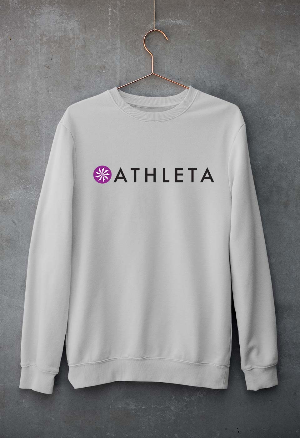 Athleta Unisex Sweatshirt for Men/Women-Grey Melange-Ektarfa.online