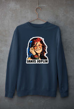 Load image into Gallery viewer, Janis Joplin Unisex Sweatshirt for Men/Women-Navy Blue-Ektarfa.online
