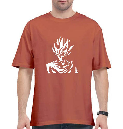 Anime Goku Oversized T-Shirt for Men-Coral-Ektarfa.online
