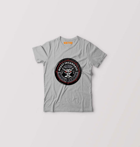 Brock Lesnar (WWE) Kids T-Shirt for Boy/Girl-Grey-Ektarfa.online