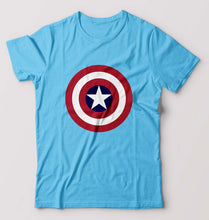 Load image into Gallery viewer, Captain America T-Shirt for Men-S(38 Inches)-Light Blue-Ektarfa.online
