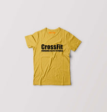 Load image into Gallery viewer, CrossFit Kids T-Shirt for Boy/Girl-Golden Yellow-Ektarfa.online
